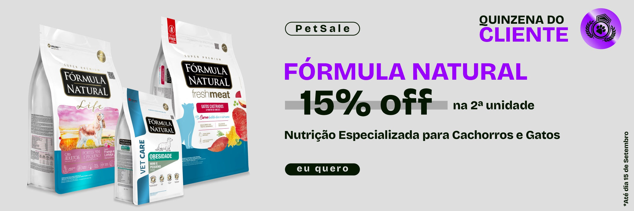 Ração Fórmula Natural