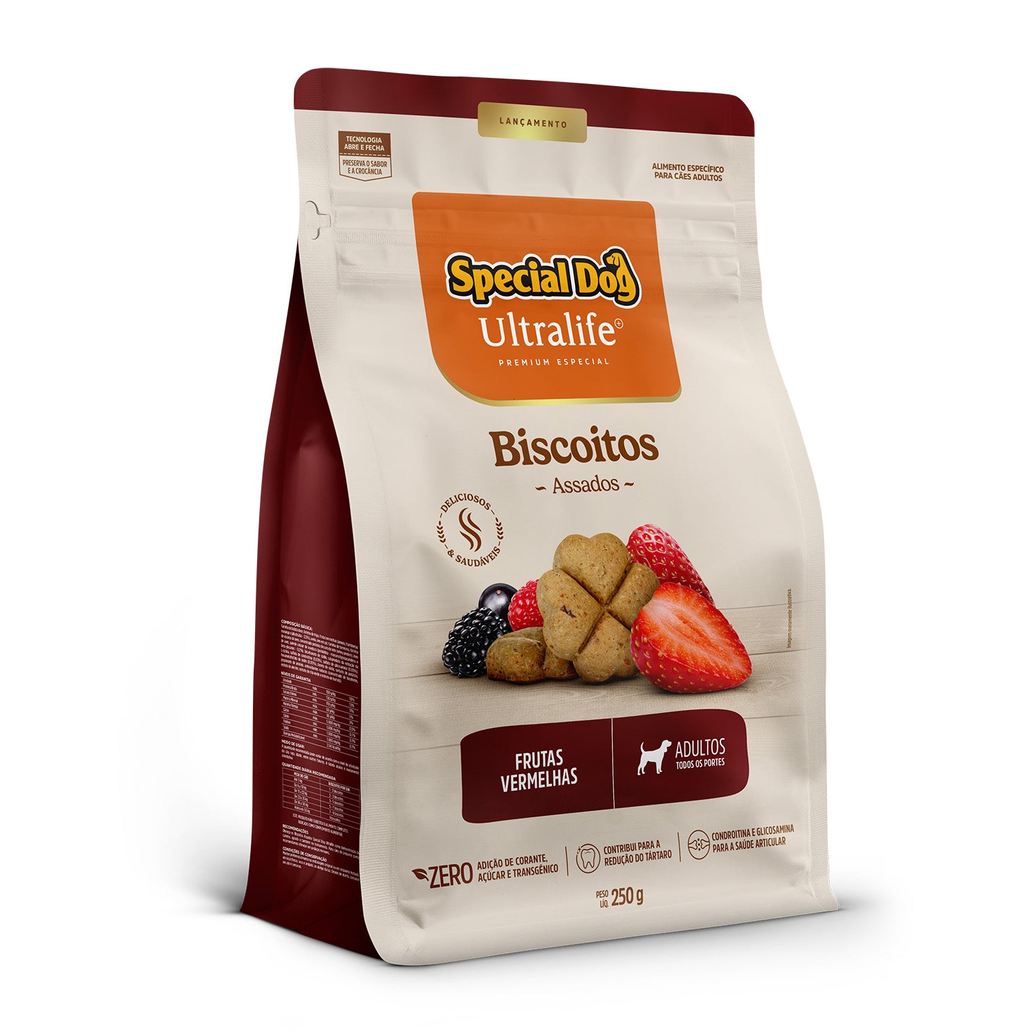 Biscoito Special Dog Ultralife Cães Adultos Frutas Vermelhas 250g