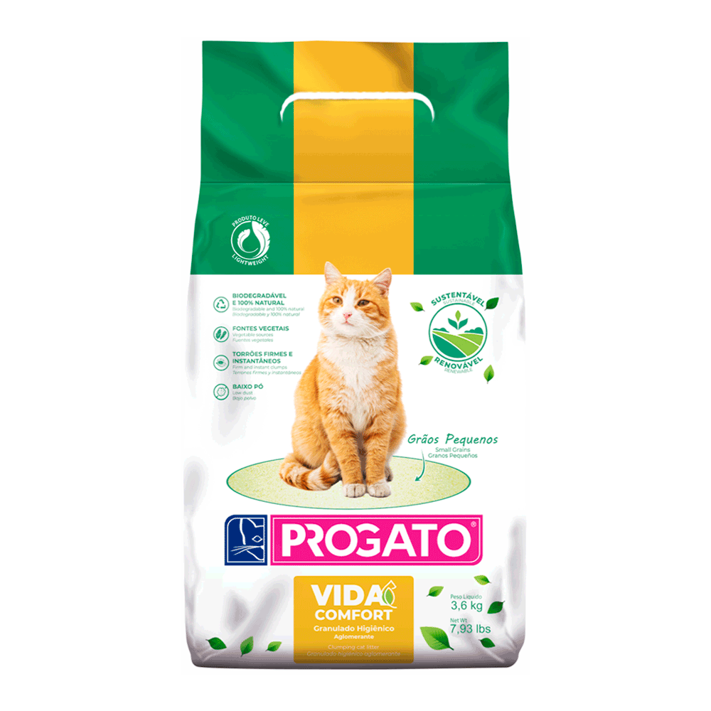 Granulado Higiênico Progato Vida Comfort 3,6kg