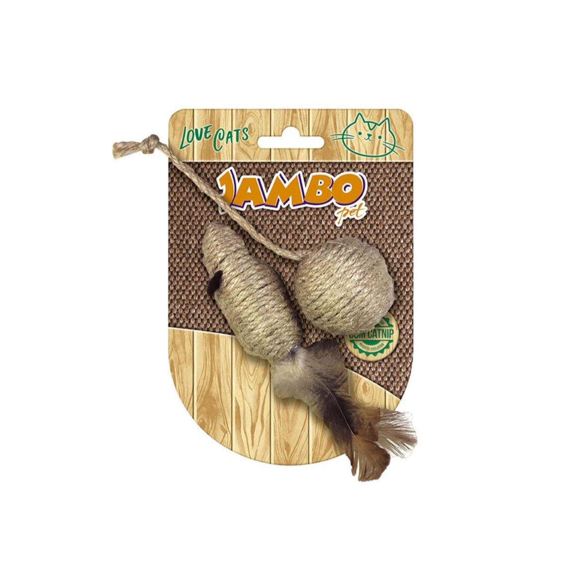 Brinquedo para Gato Jambo Rato e Bola Natural