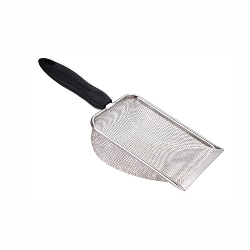 Pá de Malha Fina Coletora para Gatos Aço Inox