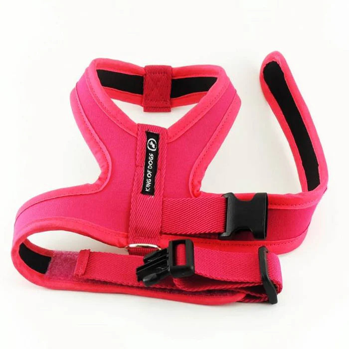 Peitoral King Of Dogs Neoprene Slim Dog Barbie Pink XM