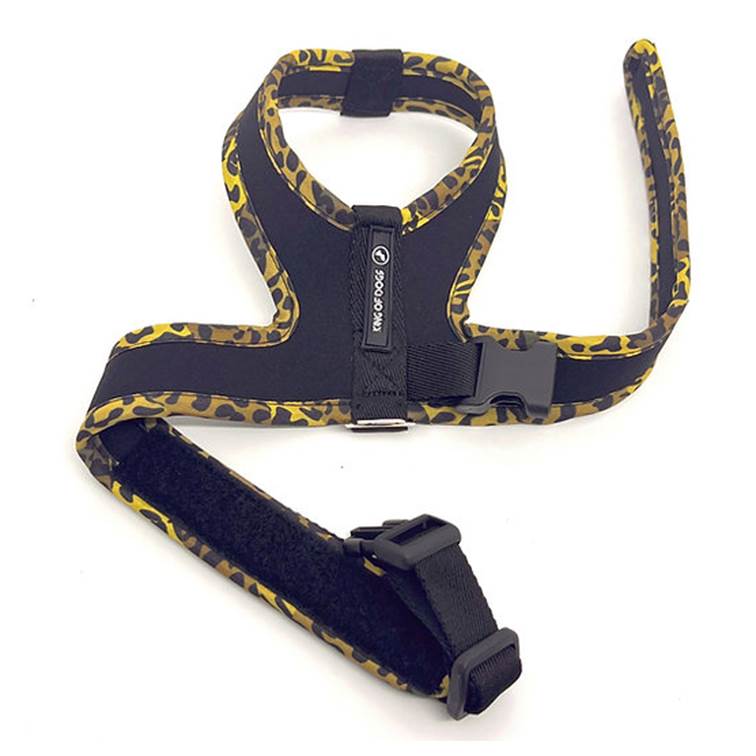 Peitoral Slim Dog King Of Dogs Onça Preto M