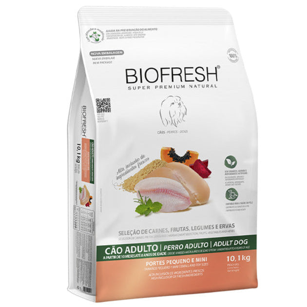 Ração Biofresh Cães Adultos Raças Pequenas e Mini 10,1kg