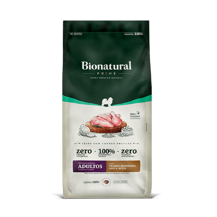 Ração Bionatural Prime Cães Adultos Raças Pequenas Frango 15kg