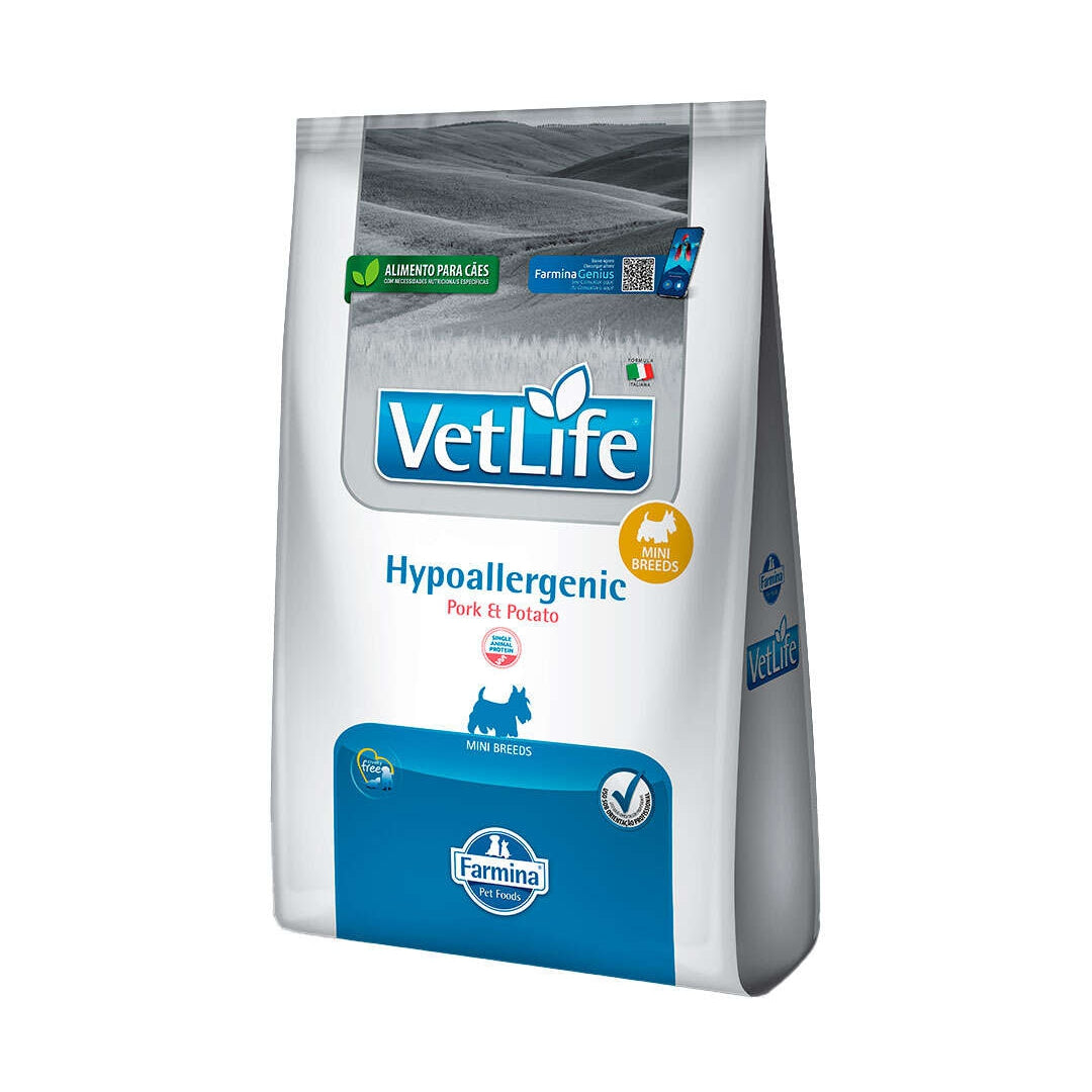 Ração Farmina Vet Life Hypo Pork & Potato Mini Cão 2kg