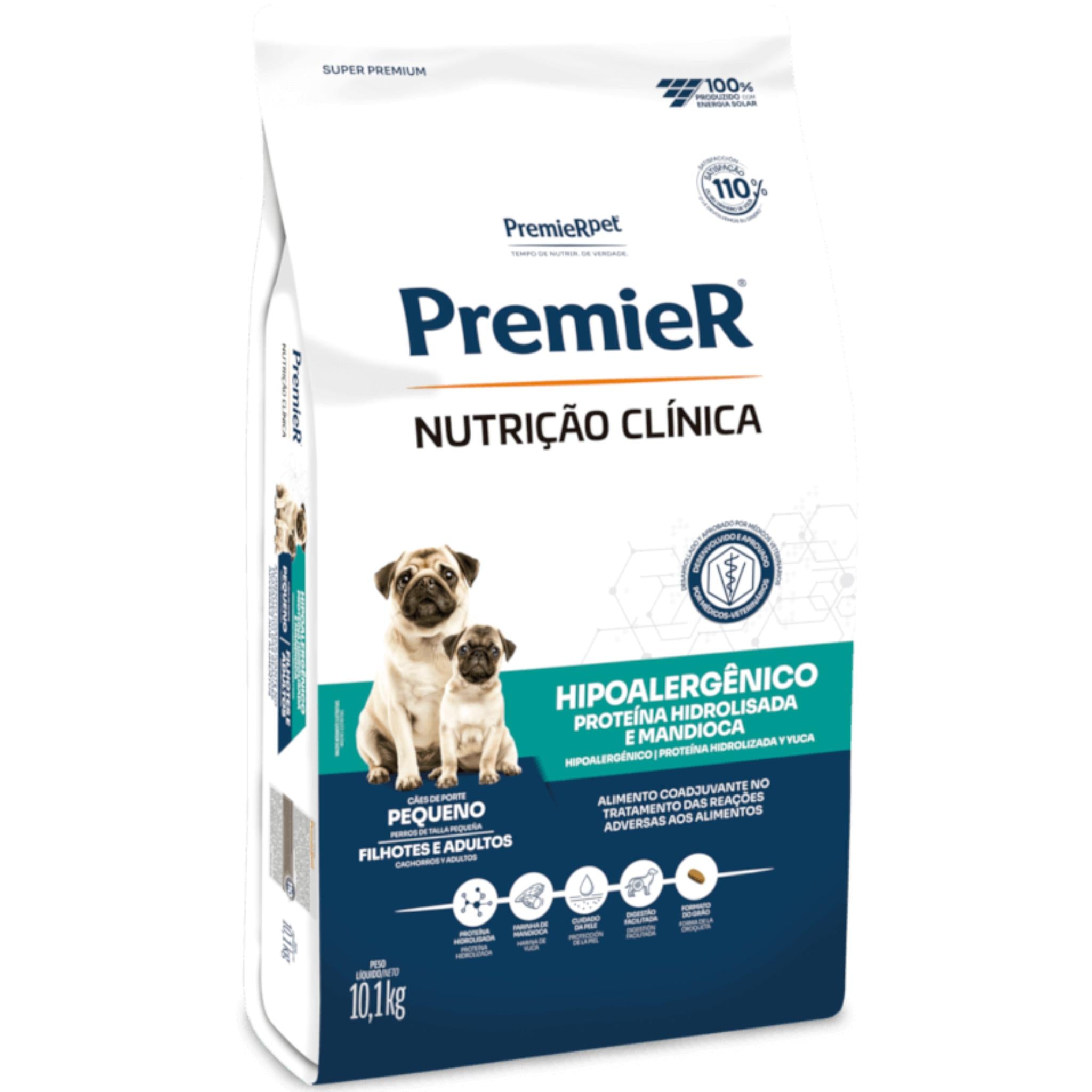 Ração Premier Nutrição Clínica Hipoalergênico Proteína Hidrolisada Cães Pequeno Porte 2kg