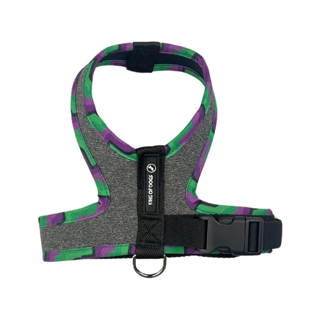 Peitoral King Of Dogs Neoprene Slim Dog Green Preto M