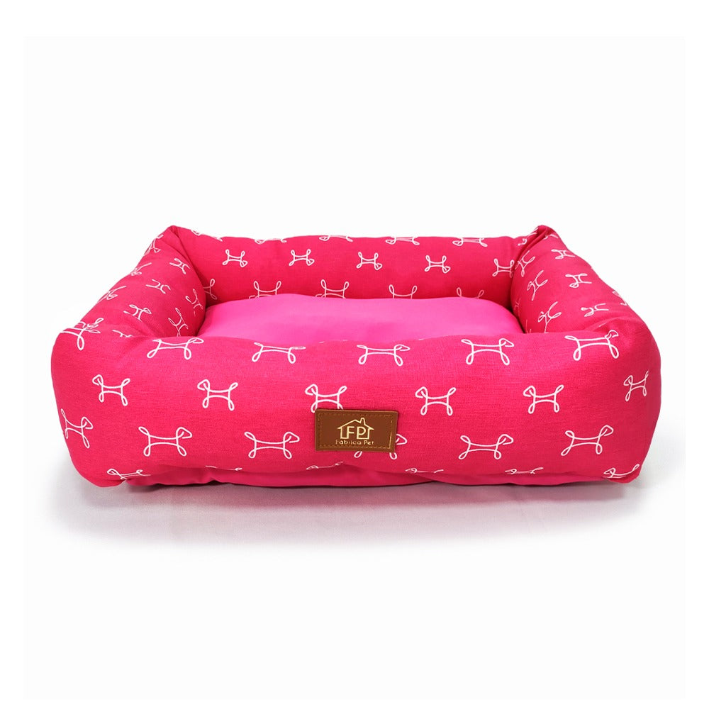Cama Retangular Fábrica Pet Carmel Rosa P
