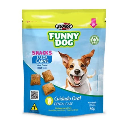 Snacks para Cães Funny Dog Dental Care Carne 80g