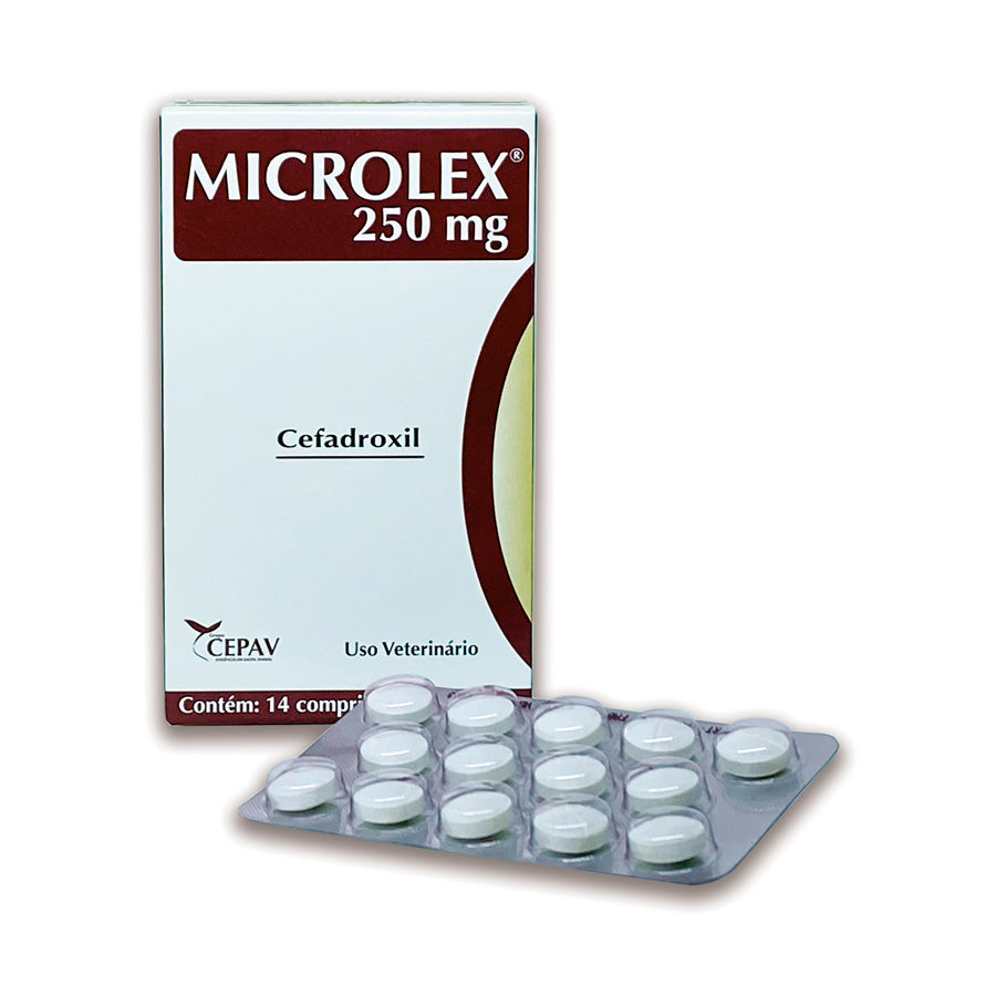 Antibiótico para Cães e Gatos Microlex 250mg