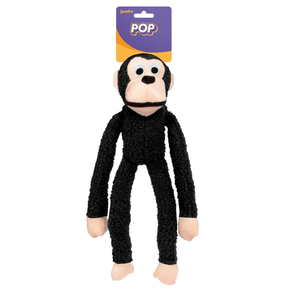 Brinquedo Jambo Mordedor Pelúcia New Pop Preto