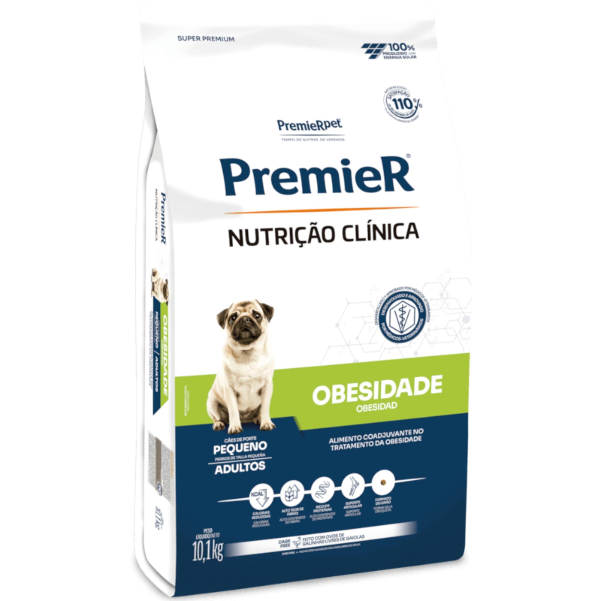 Ração Premier Nutrição Clínica Obesidade Cão Adulto Raças Pequenas 10,1kg