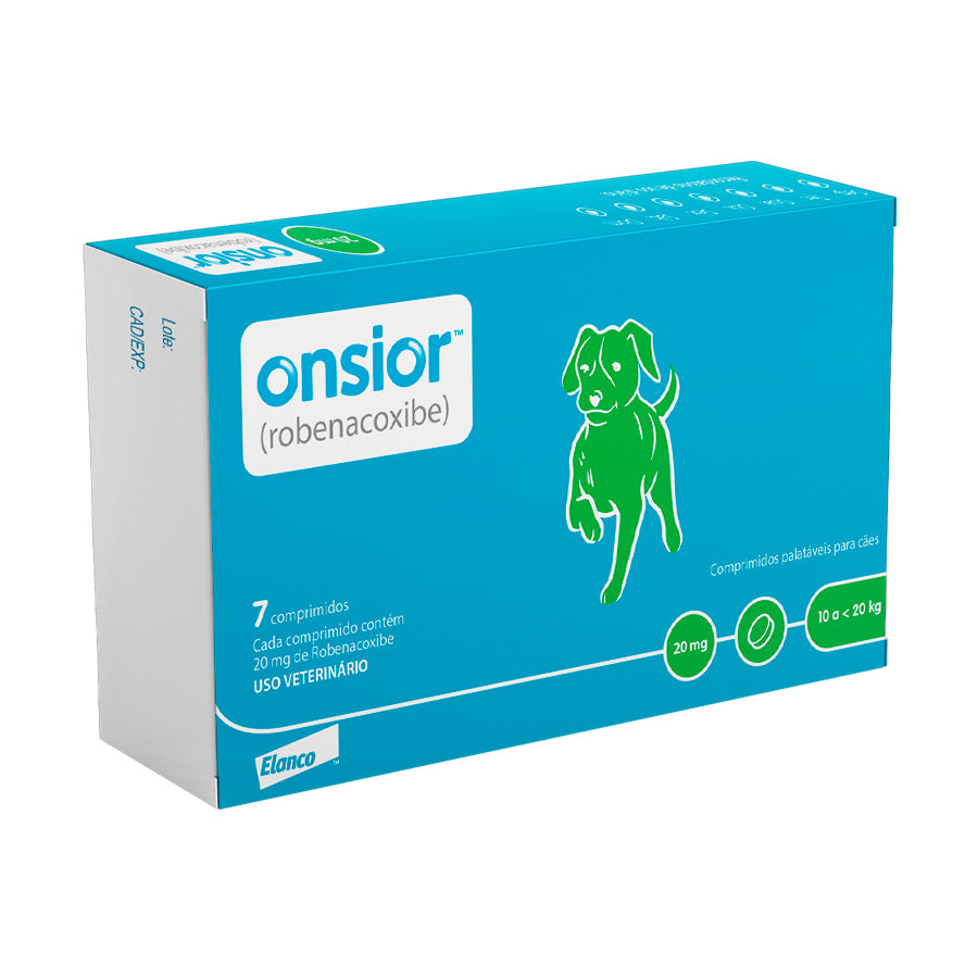 Anti-inflamatório Onsior Cães 10 até 20kg 20mg 7 comprimidos