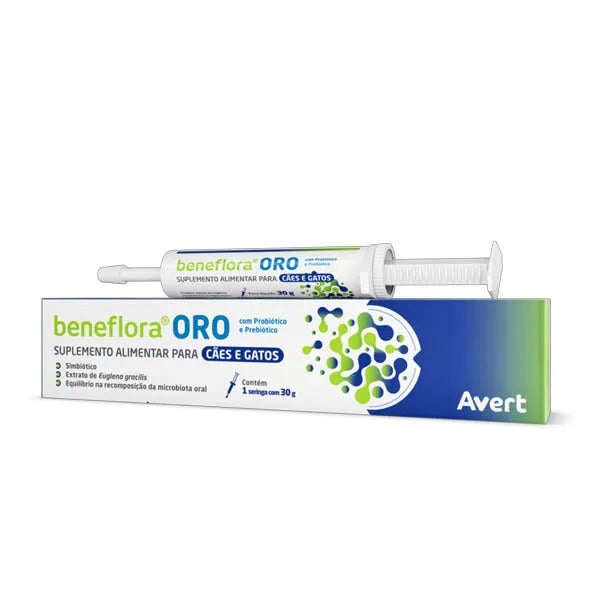 Suplemento Alimentar Beneflora Oro para Cães e Gatos Pasta 30g