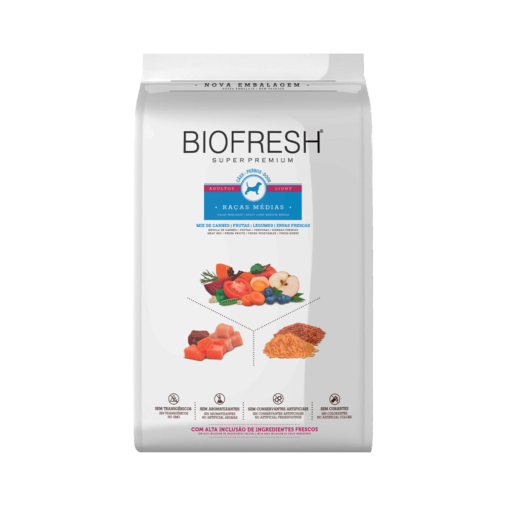 Ração Biofresh Cães Adultos Light Raças Médias 10,1kg