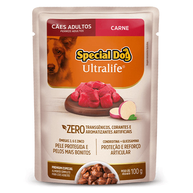 Alimento Úmido Special Dog Ultralife Cães Adultos Carne 100g