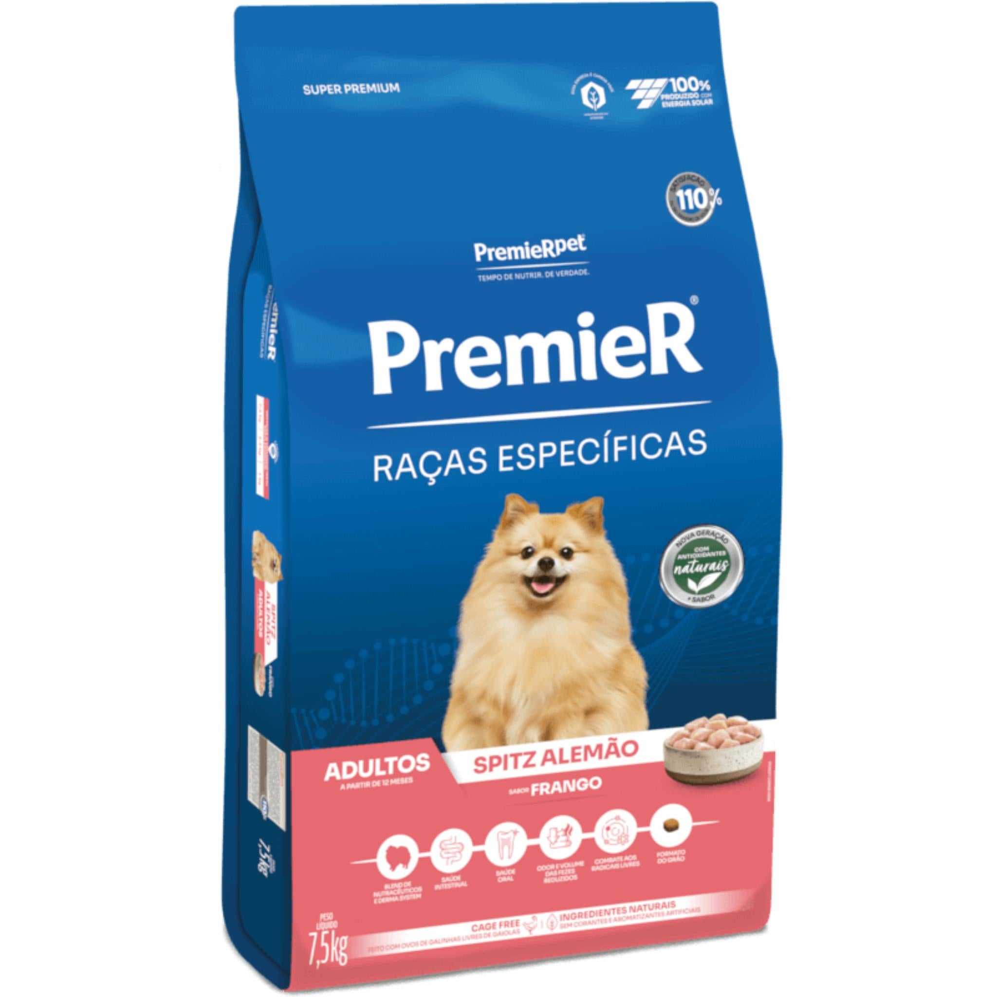 Ração Premier Raça Específica Spitz Alemão Adulto 7,5kg