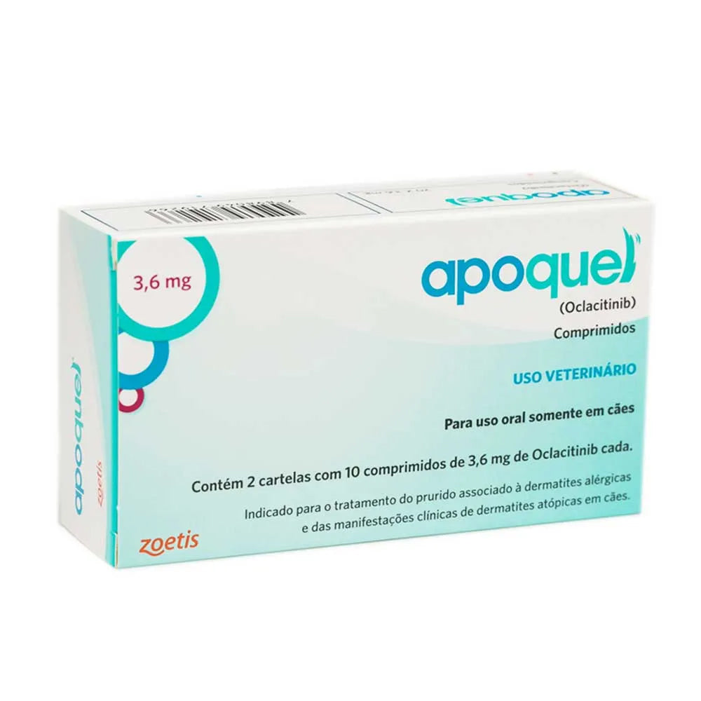 apoquel アポクエル　20錠 Apoquel Cães 3,6mg Zoetis 20 Comprimidos