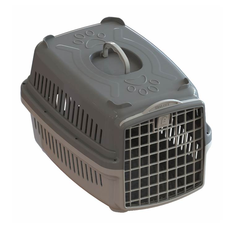 Caixa de Transporte MMA Pet Pata Forte Cinza n2