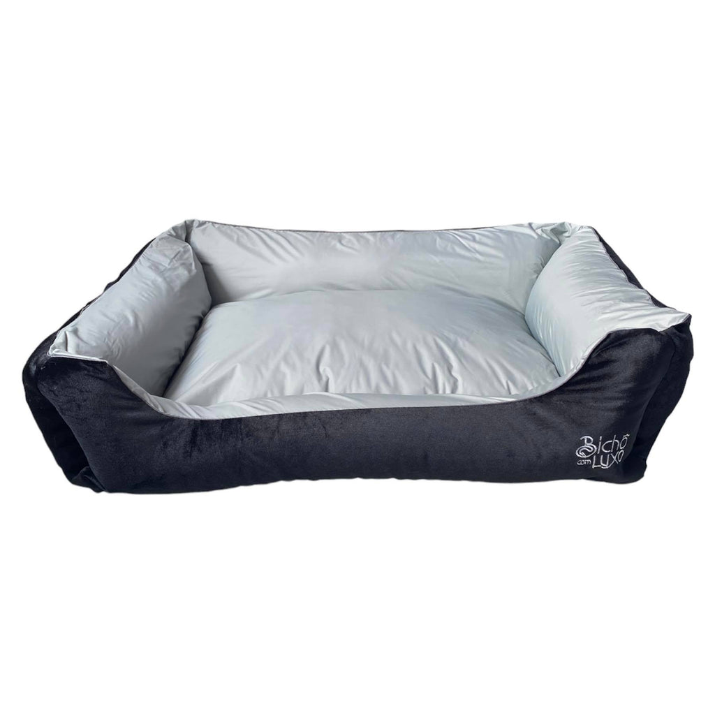 Cama Fábrica Pet Lona Chumbo