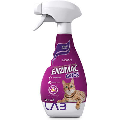 Eliminador de Odores e Manchas Enzimac Spray para Gatos 500ml