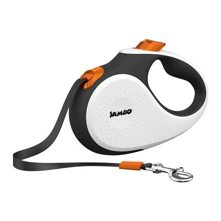 Guia Retrátil para Cachorro Friend Jambo Branco G