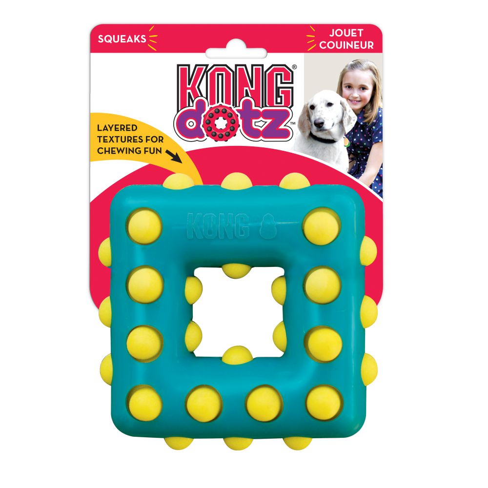 Brinquedo para Cachorro KONG Dotz Square Grande