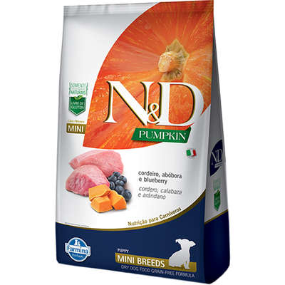 Ração N&D Pumpkin Cães Filhotes Mini Cordeiro 800g
