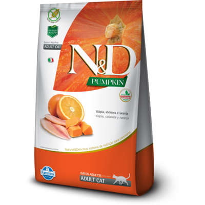 Ração N&D Pumpkin Gatos Adultos Tilápia 1,5kg