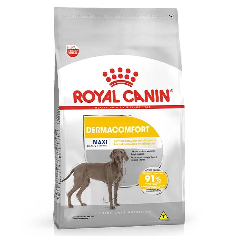Ração Royal Canin Maxi Dermacomfort Cães 10kg – Super Trato