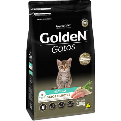 Ração Golden Gatos Filhotes Frango 3kg