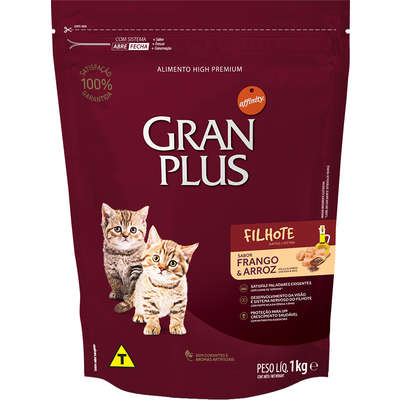 Ração GranPlus Gatos Filhotes Frango 1kg