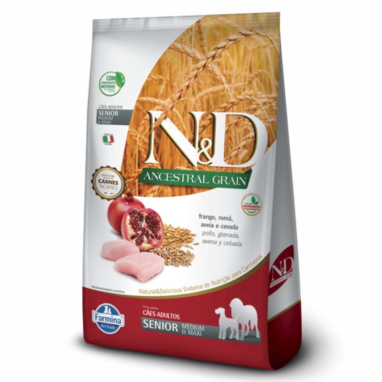 Ração N&D Ancestral Cães Sênior Medium Frango 10,1kg