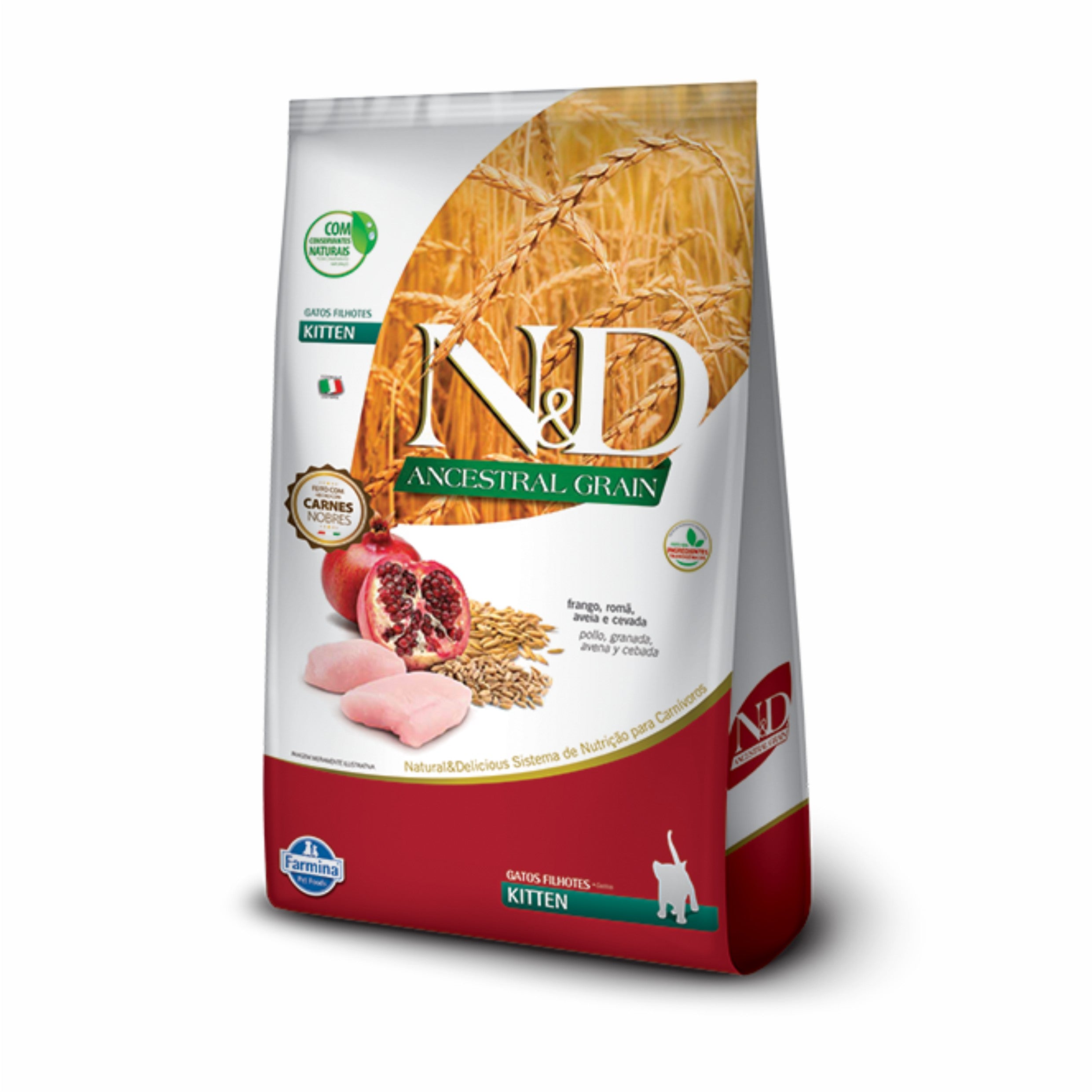 Ração N&D Ancestral Gatos Filhotes Frango 1,5kg