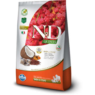 Ração N&D Quinoa Cães Adultos Skin & Coat Peixe 800g