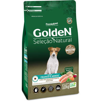 Ração Golden Seleção Natural Cães Adultos Raças Pequenas 3kg