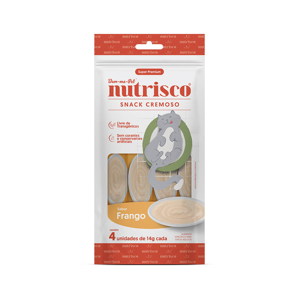 Petisco para Gato Snack Cremoso Nutrisco Frango 56g