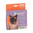 Antipulgas Ourofino Banni 3 para Gatos de 2,6 a 7,5kg 3 bisnagas