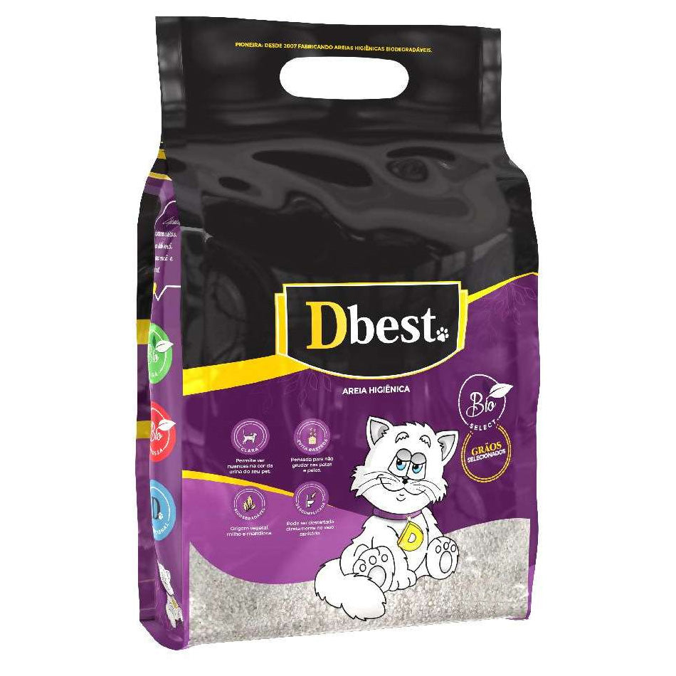 Areia Higiênica Biodegradável Dbest Bio Select 2kg