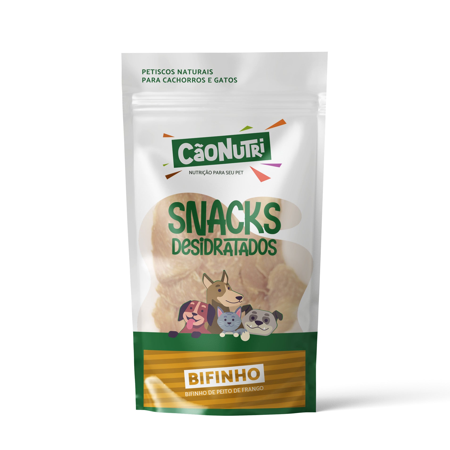 Petisco Natural Cão Nutri Bifinhos Desidratados de Frango 60g