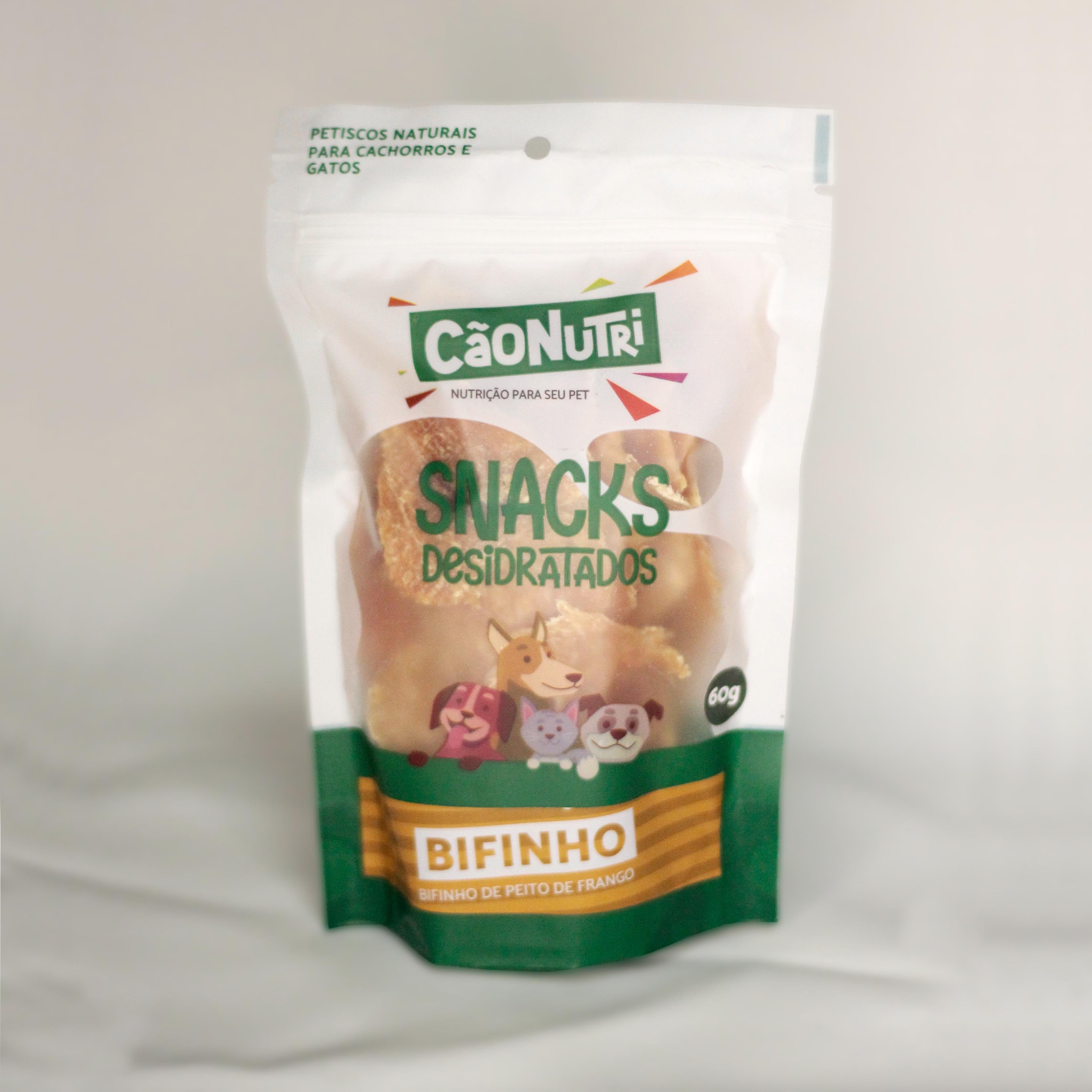 Petisco Natural Cão Nutri Bifinhos Desidratados de Frango 60g