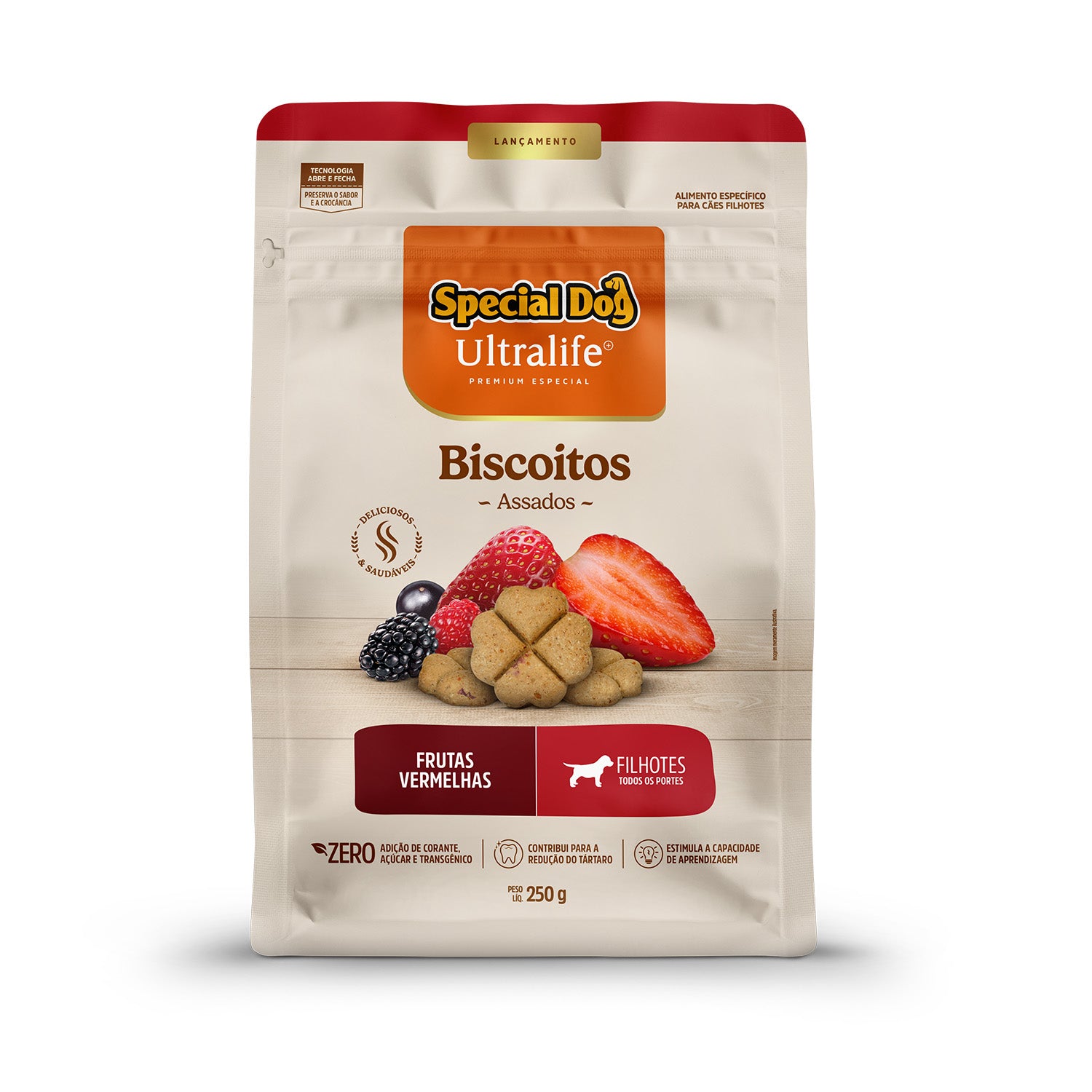 Biscoito Special Dog Ultralife Cães Filhotes Frutas Vermelhas 250g