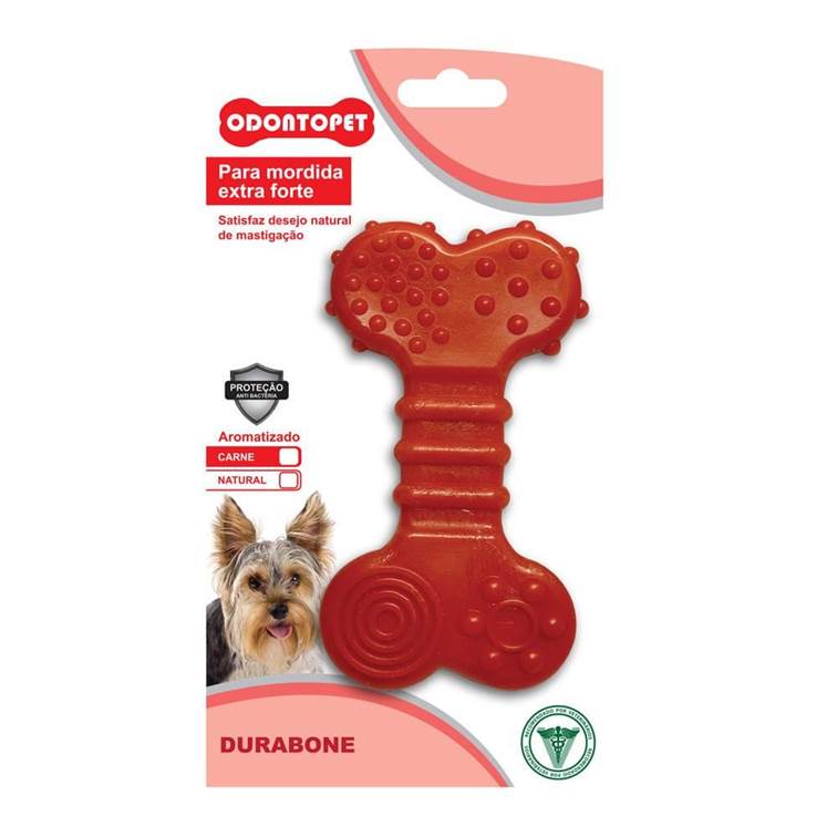 Brinquedo Durabone Duraflat Odontopet Modida Extra Forte Cães até 7kg