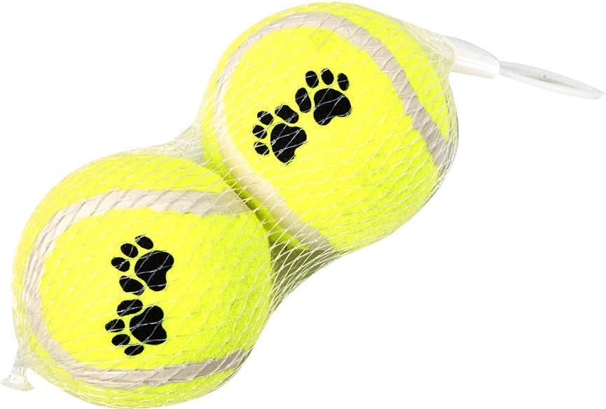 Brinquedo para Cachorro Chalesco Bola de Tênis M 2 unidades