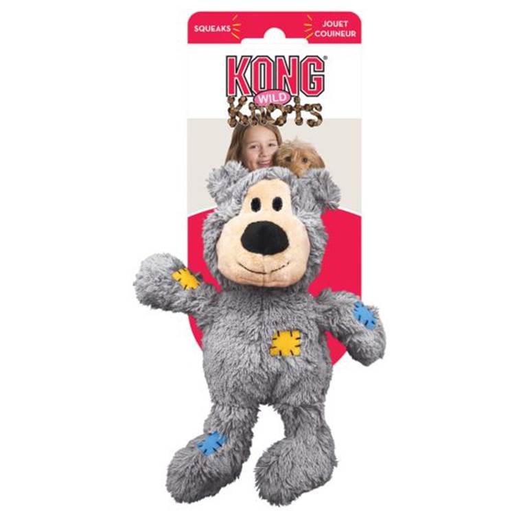 Brinquedo para Cachorro KONG Wild Knots Bear Pequeno/Médio Cores Diversas