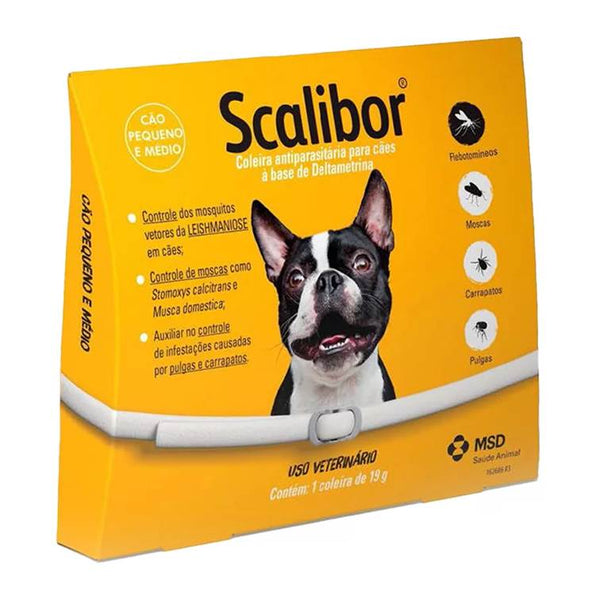 Coleira Antiparasitária Scalibor para Cães 48cm