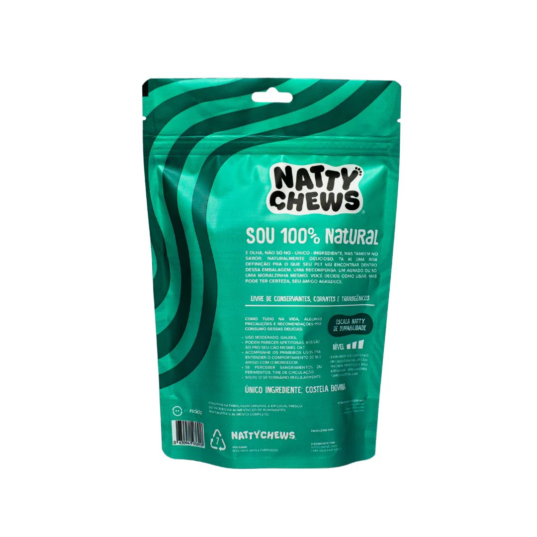 Petisco Costelinis Natty Chews Costela Bovina Desidratada 2 unidades