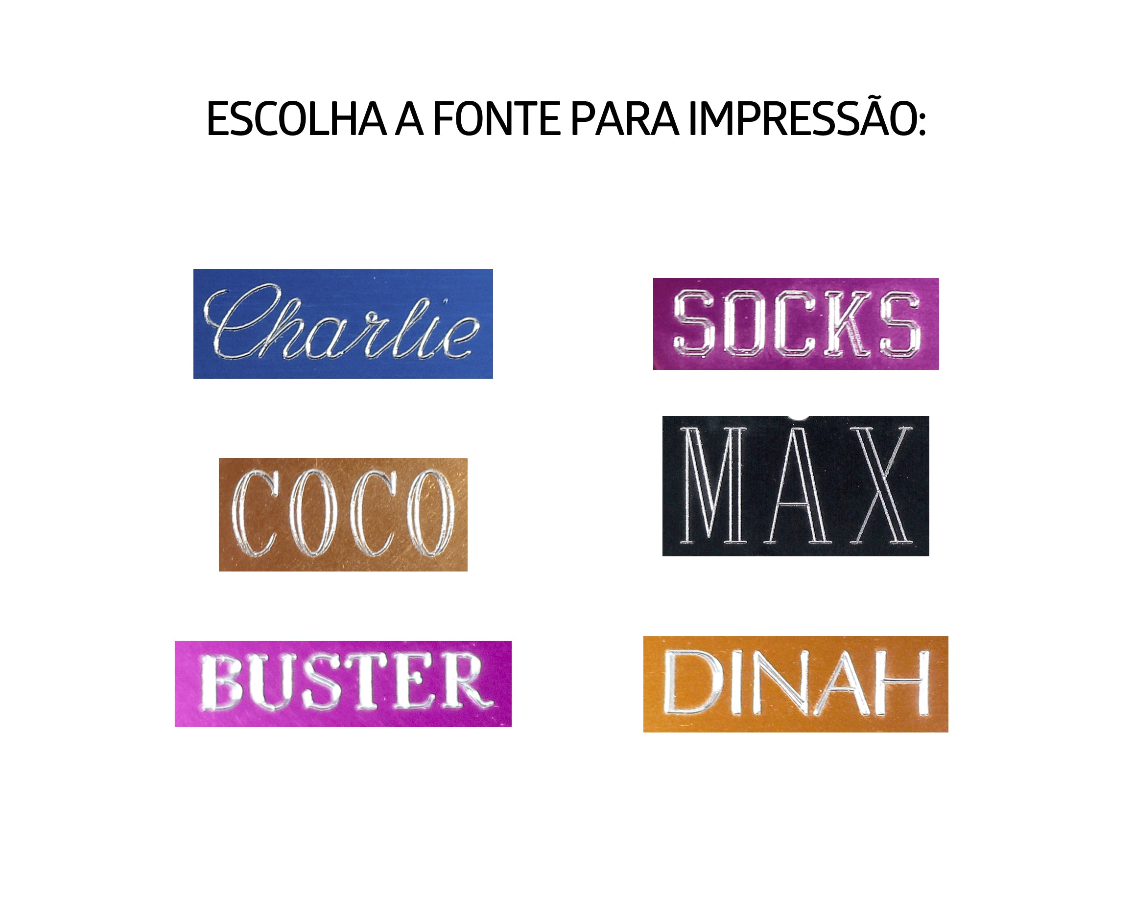 Placa de Identificação Personalizada para Cachorro e Gato PetTag Coração Pequeno