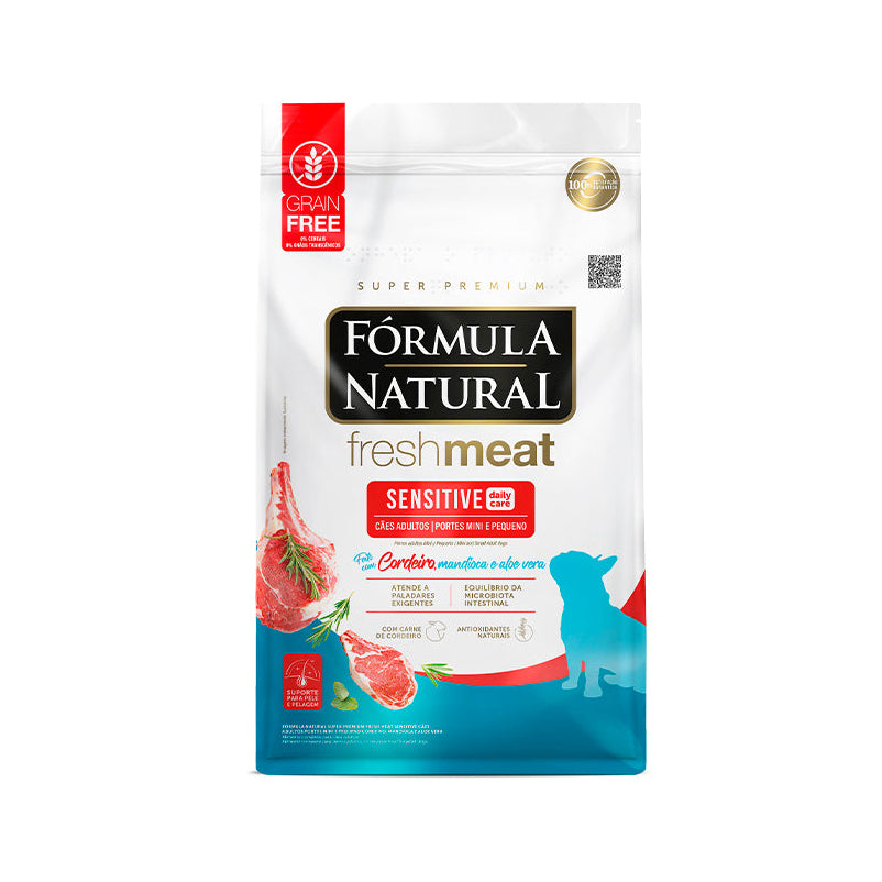 Ração Fórmula Natural Fresh Meat Sensitive Cães Adultos Raças Pequenas e Mini 10,1kg
